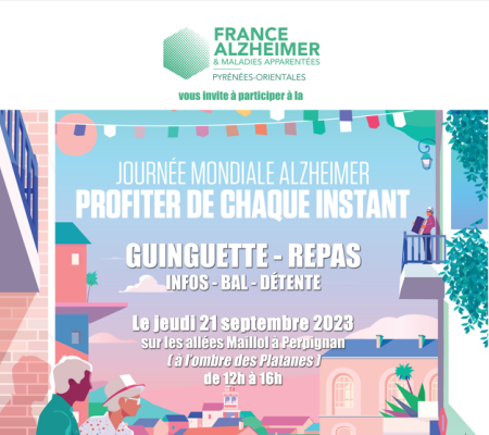 Pôle Alzheimer Perpignan - Journée mondiale Alzheimer "Guinguette" le lundi 21 septembre de 12h à 16h à Perpignan