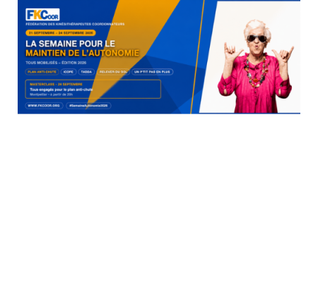 Semaine pour le maintien de l'autonomie 21 au 24 septembre 2026
